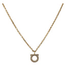 Salvatore Ferragamo Gancini Necklace metal Gold Tone Auth am10097-1