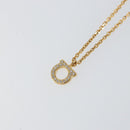 Salvatore Ferragamo Gancini Necklace metal Gold Tone Auth am10097-3