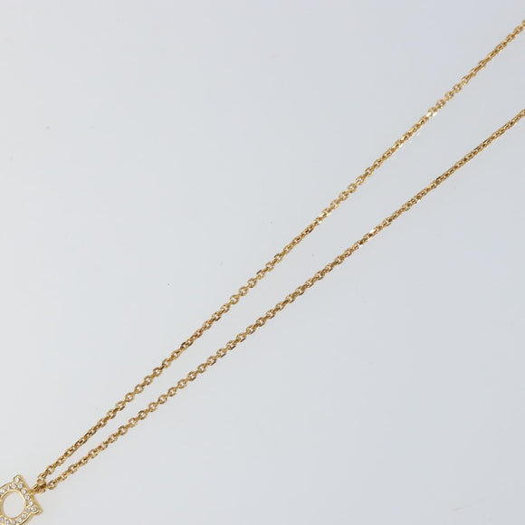 Salvatore Ferragamo Gancini Necklace metal Gold Tone Auth am10097