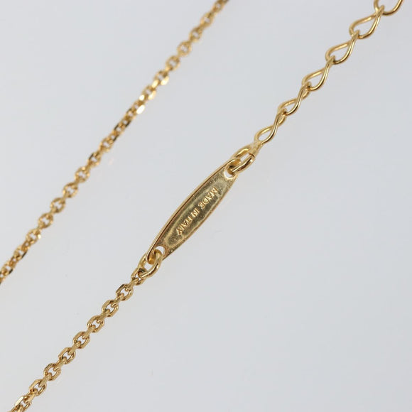 Salvatore Ferragamo Gancini Necklace metal Gold Tone Auth am10097