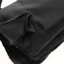 PRADA Frill Hand Bag Nylon 2way Silver Black Auth am10099V-8