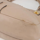 Chloe Margaret Tote Bag Leather 2way Gold Pink Auth am10104-12