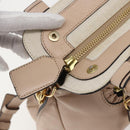 Chloe Margaret Tote Bag Leather 2way Gold Pink Auth am10104-19