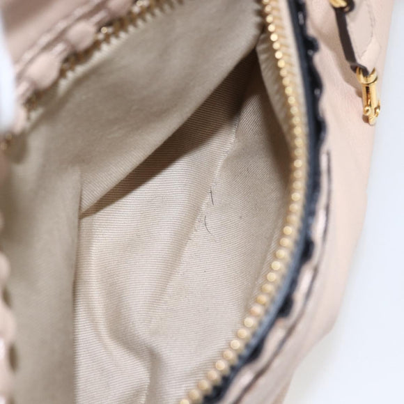 Chloe Margaret Tote Bag Leather 2way Gold Pink Auth am10104