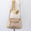 Chloe Margaret Tote Bag Leather 2way Gold Pink Auth am10104-26