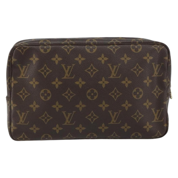LOUIS VUITTON Monogram Trousse Toilette 28 Clutch Bag M47522 LV Auth am10106