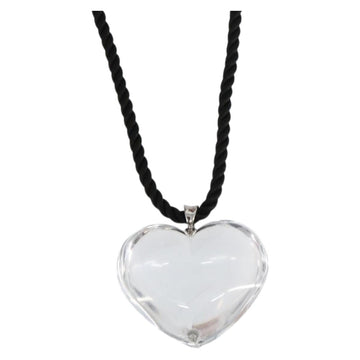 Baccarat Heart Necklace Crystal Clear Auth am10114