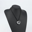 Baccarat Heart Necklace Crystal Clear Auth am10114-13