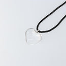 Baccarat Heart Necklace Crystal Clear Auth am10114-3