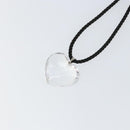 Baccarat Heart Necklace Crystal Clear Auth am10114-8