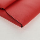 HERMES Epsom Bastia Coin Purse Leather Pink Auth am10117V-7