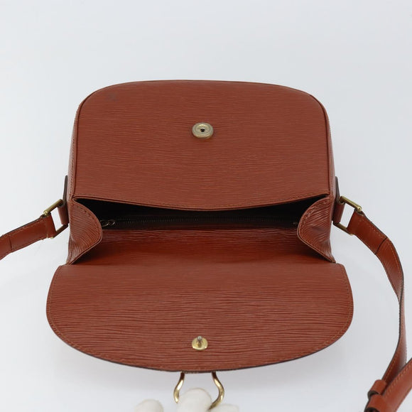 LOUIS VUITTON Epi Saint Cloud GM Shoulder Bag Brown M52193 LV Auth am10118
