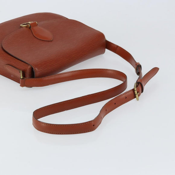 LOUIS VUITTON Epi Saint Cloud GM Shoulder Bag Brown M52193 LV Auth am10118