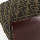 FENDI Zucca Canvas Tote Bag Black Brown Auth am10121-14