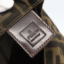 FENDI Zucca Canvas Tote Bag Black Brown Auth am10121-10