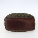 FENDI Zucca Canvas Tote Bag Black Brown Auth am10121-5