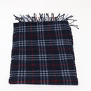 Burberrys Nova Check Scarf Wool Navy Auth am10123-3