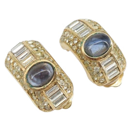 Christian Dior Earring metal Gold Tone Auth am10125