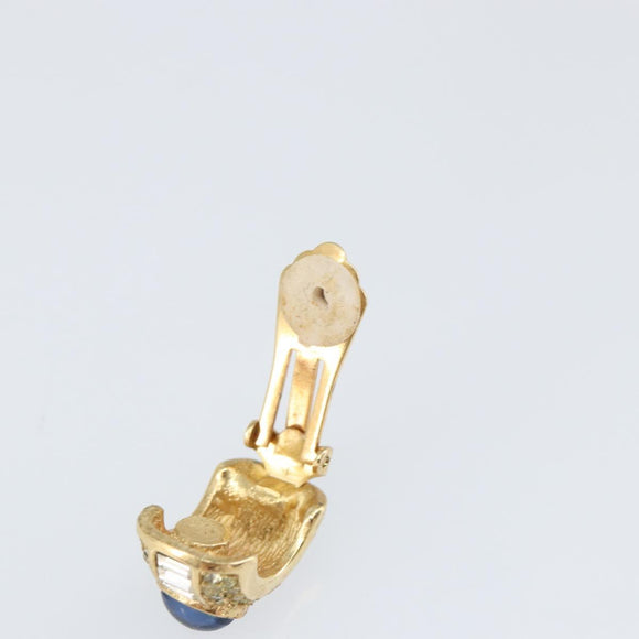 Christian Dior Earring metal Gold Tone Auth am10125