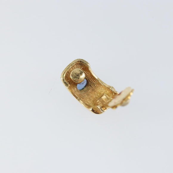 Christian Dior Earring metal Gold Tone Auth am10125