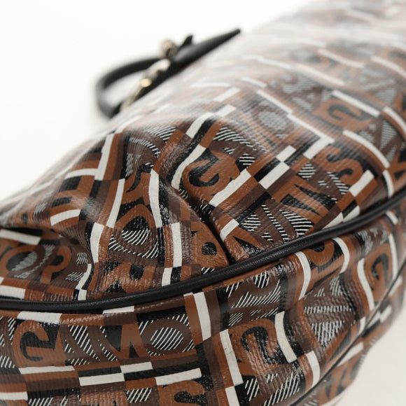 Salvatore Ferragamo Hand Bag Leather Multicolor Silver Auth am10127V