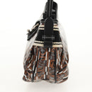 Salvatore Ferragamo Hand Bag Leather Multicolor Silver Auth am10127V-3