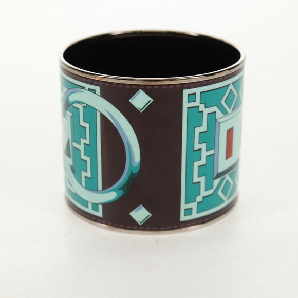 HERMES Bangle Emile TGM metal Green Auth am10128V