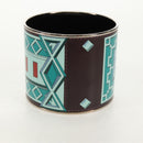 HERMES Bangle Emile TGM metal Green Auth am10128V-5