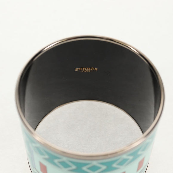 HERMES Bangle Emile TGM metal Green Auth am10128V