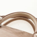 Miu Miu Hand Bag Leather 2way Beige Silver Auth am10130V-8