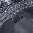 GUCCI GG Canvas Tote Bag Black Silver 113016 Auth am10131-14