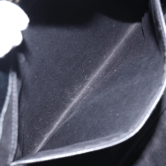 GUCCI GG Canvas Tote Bag Black Silver 113016 Auth am10131