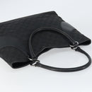 GUCCI GG Canvas Tote Bag Black Silver 113016 Auth am10131-6