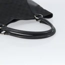GUCCI GG Canvas Tote Bag Black Silver 113016 Auth am10131-7