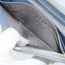 PRADA Long Wallet Safiano leather Blue Gold Auth am10132-19