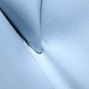 PRADA Long Wallet Safiano leather Blue Gold Auth am10132-12