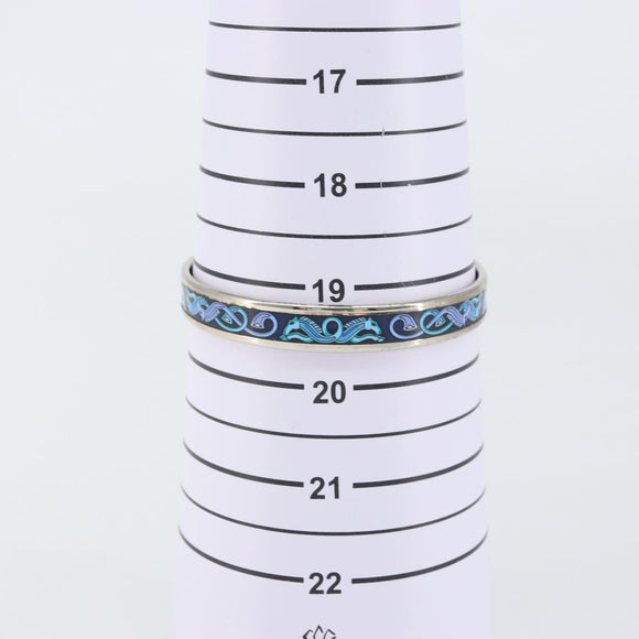 HERMES Emaille PM metal Navy Auth am10134