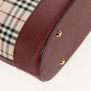 BURBERRY Nova Check Tote Bag Canvas Beige Gold Auth am10137V-10