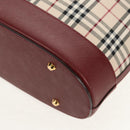 BURBERRY Nova Check Tote Bag Canvas Beige Gold Auth am10137V-13