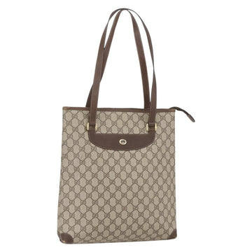 GUCCI GG Supreme Web Sherry Line Tote Bag PVC Beige Red 89 02 905 Auth am10140