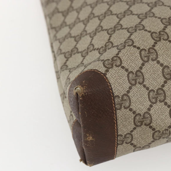 GUCCI GG Supreme Web Sherry Line Tote Bag PVC Beige Red 89 02 905 Auth am10140