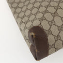 GUCCI GG Supreme Web Sherry Line Tote Bag PVC Beige Red 89 02 905 Auth am10140-16