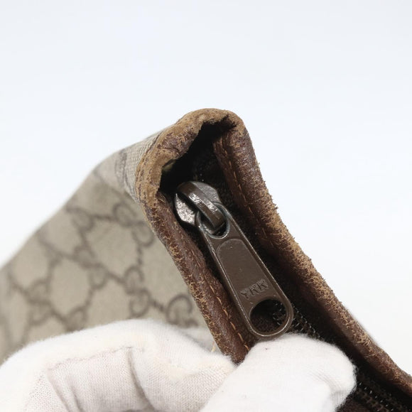 GUCCI GG Supreme Web Sherry Line Tote Bag PVC Beige Red 89 02 905 Auth am10140