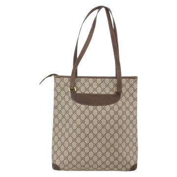 GUCCI GG Supreme Web Sherry Line Tote Bag PVC Beige Red 89 02 905 Auth am10140 - 0