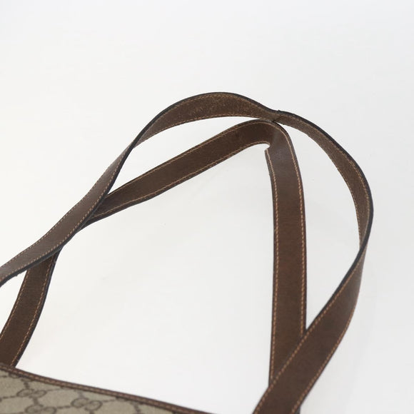 GUCCI GG Supreme Web Sherry Line Tote Bag PVC Beige Red 89 02 905 Auth am10140