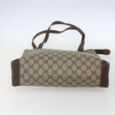 GUCCI GG Supreme Web Sherry Line Tote Bag PVC Beige Red 89 02 905 Auth am10140-5
