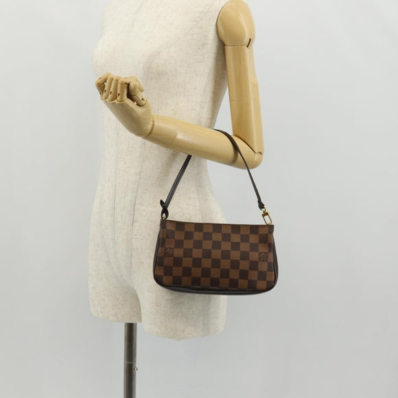 LOUIS VUITTON Damier Ebene Navona Accessory Pouch N51983 LV Auth am10141V