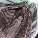 PRADA Chain Tote Bag Nylon Khaki Silver Auth am10142-21