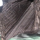 PRADA Chain Tote Bag Nylon Khaki Silver Auth am10142-25