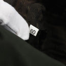 PRADA Chain Tote Bag Nylon Khaki Silver Auth am10142-12